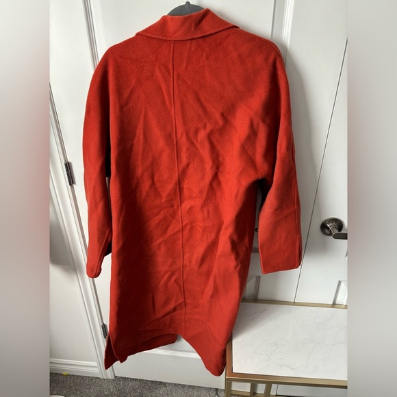 Ellen Tracy | 100% Wool Burnt Orange Sweater/Jacket | Size 12 - Picture 6 of 10